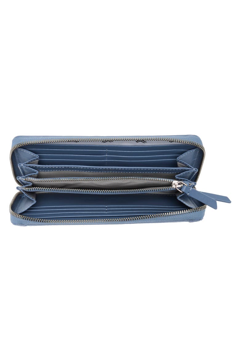 Zip Around Continental Wallet, Alternate, color, CORNFLOWER