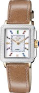 GV2 Padova Diamond Leather Strap Watch, 27mm x 30mm - 0.0116ct.