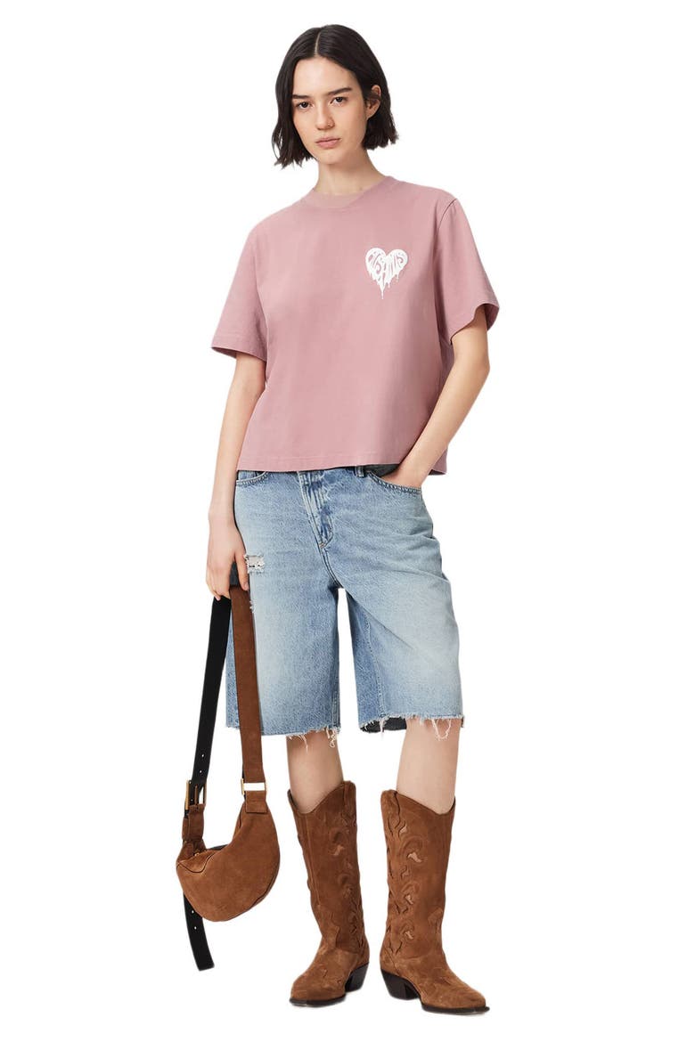 Trip Lisa Boxy Cotton Graphic T-Shirt, Alternate, color, WOODROSE PINK
