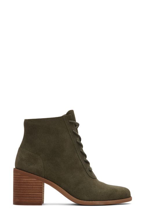 Toms Evelup Block Heel Bootie In Green