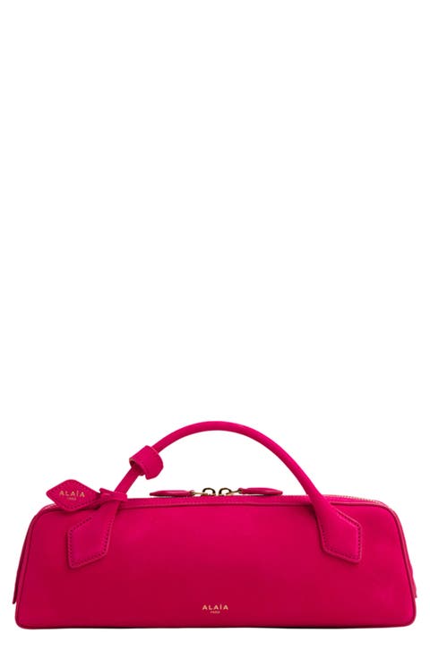 Le Teckel Suede East/West Clutch