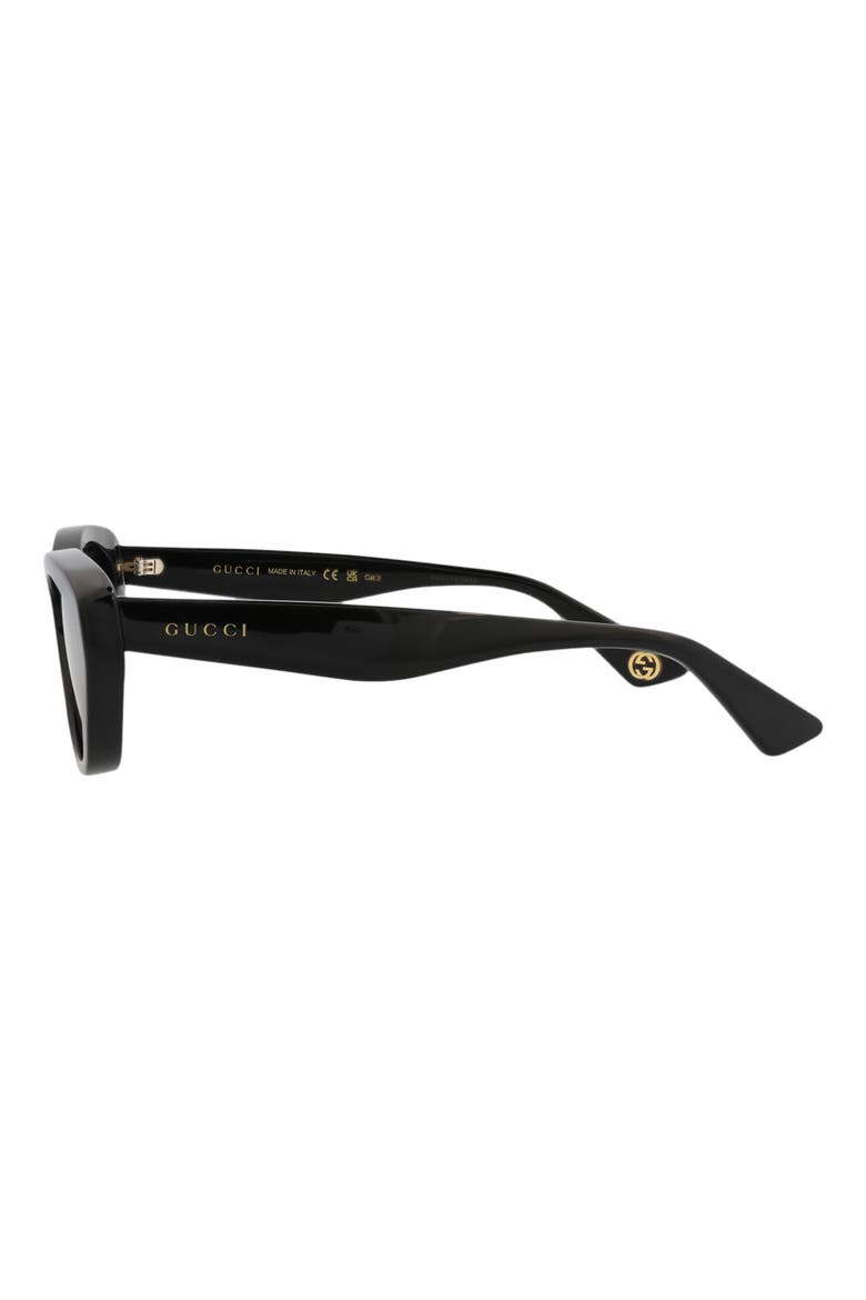 54mm Cat Eye Sunglasses, Alternate, color, BLACK BLACK GREY