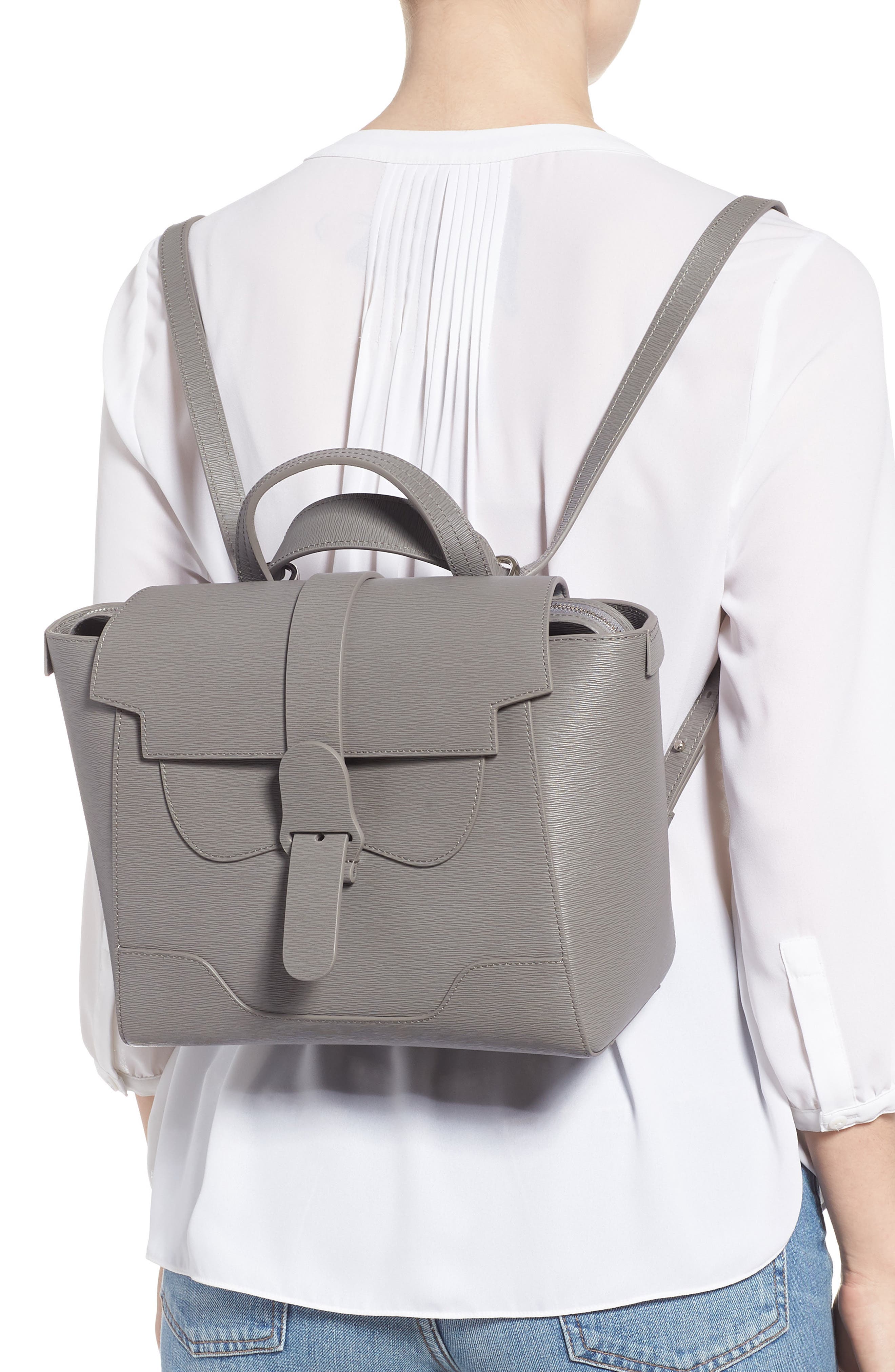 SENREVE Midi Maestra Leather Satchel, Alternate, color, 