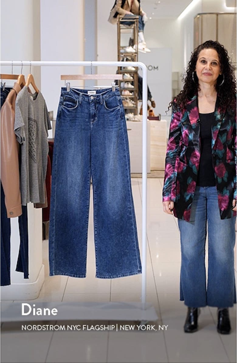 Alicent High Waist Wide Leg Jeans, sales video thumbnail