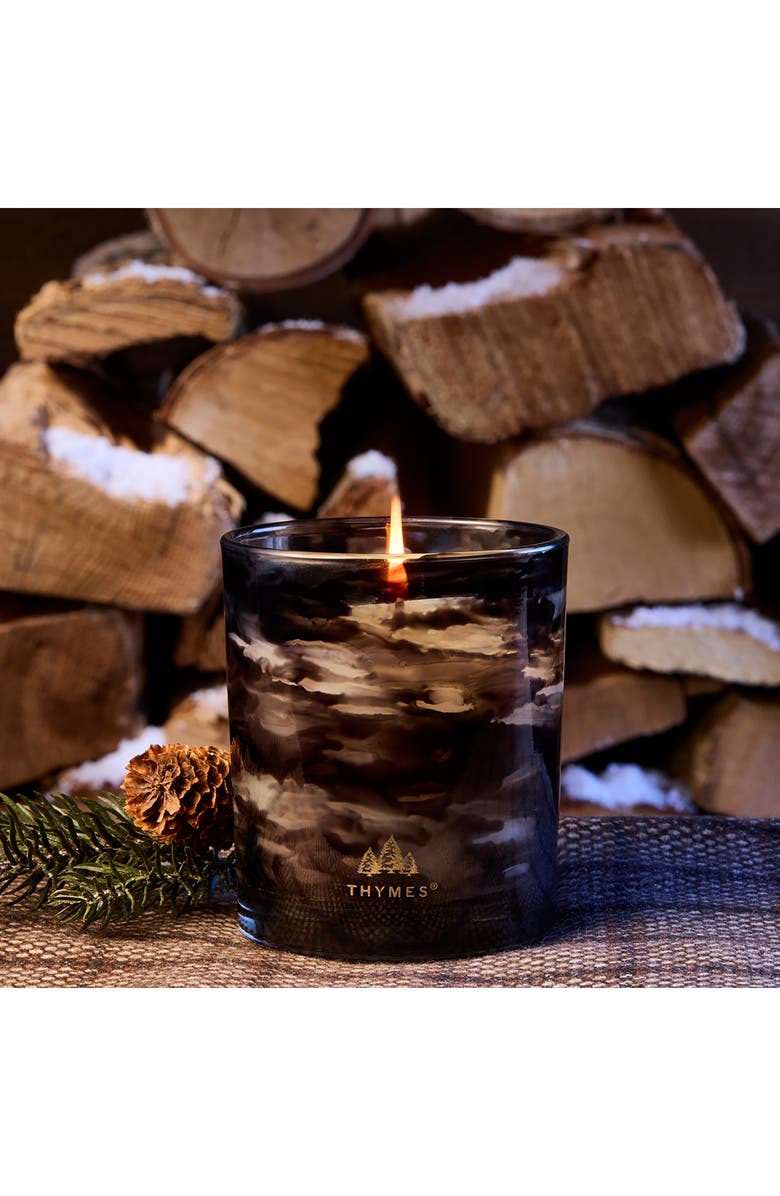 Thymes Noir Woods Poured Candle, Alternate, color, Black