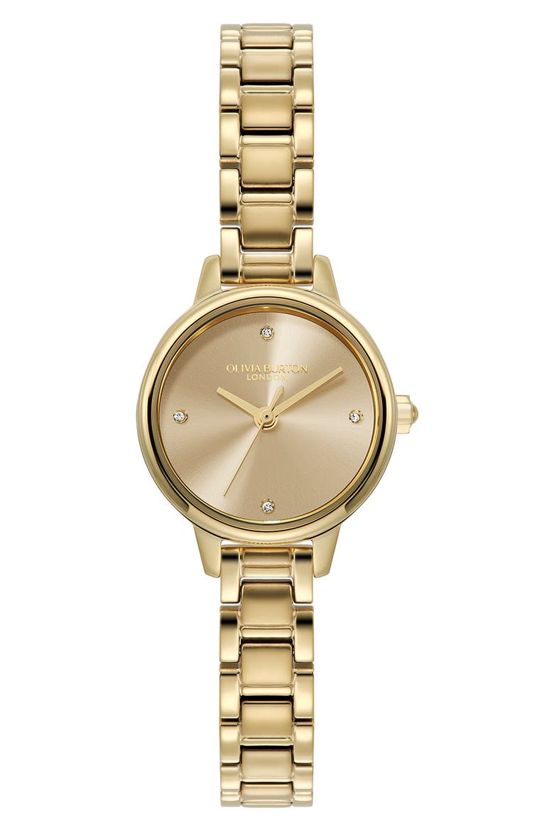 Mini Classic Bracelet Watch, 23mm, Main, color, GOLD