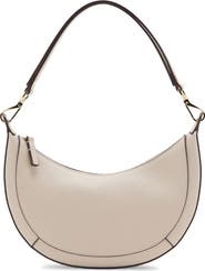 MANGO Oval Faux Leather Shoulder Bag