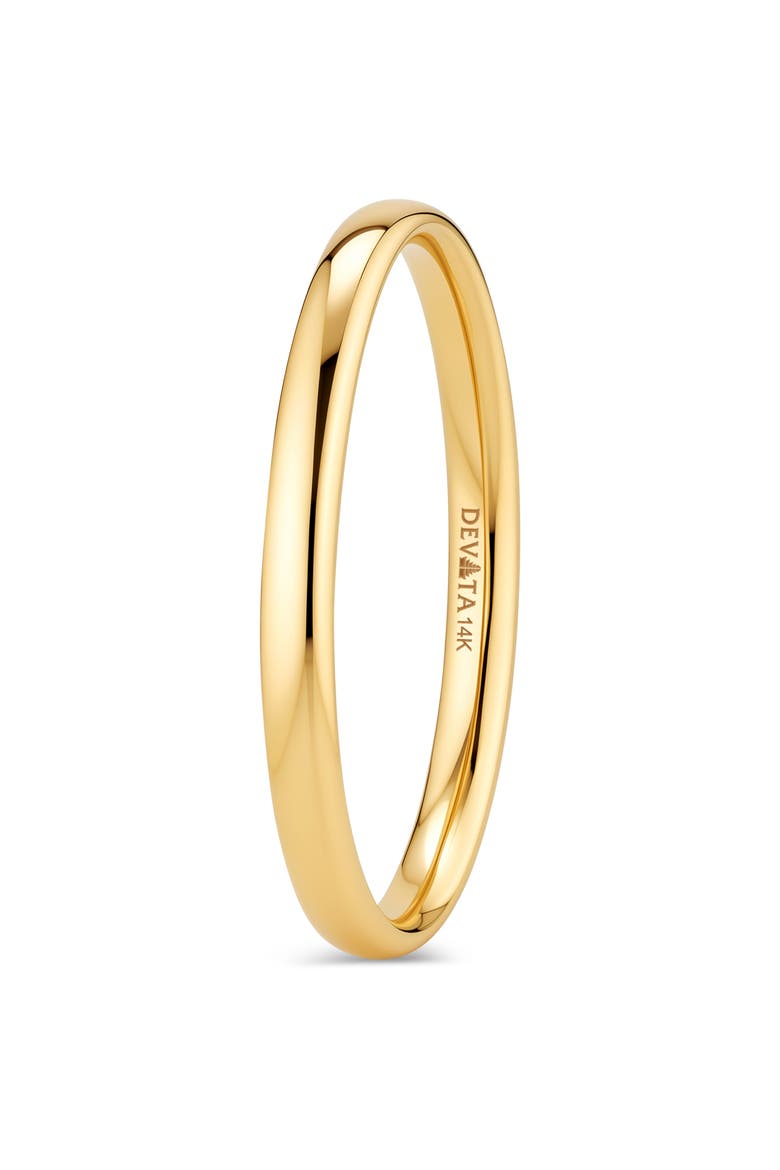 2mm Dome Forever Band Ring in 14K Gold, Alternate, color, Gold