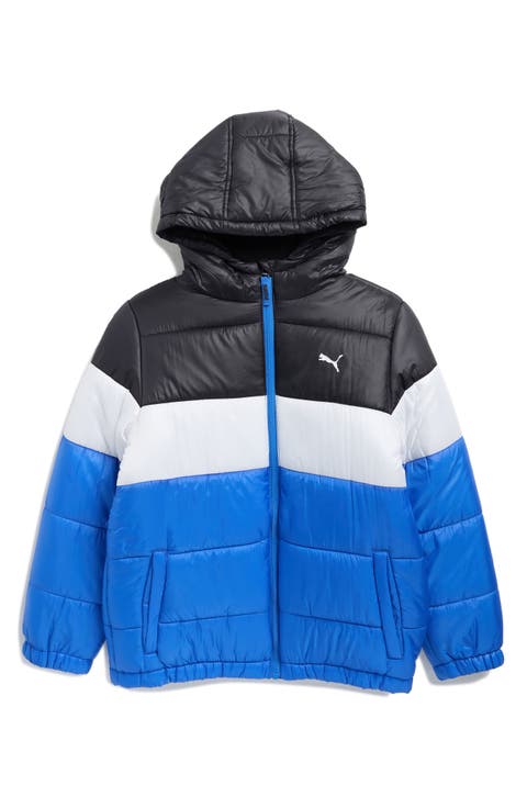 Kids' Colorblock Water Resistant Puffer Jacket (Big Kid)