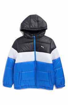 PUMA Kids' Colorblock Water Resistant Puffer Jacket