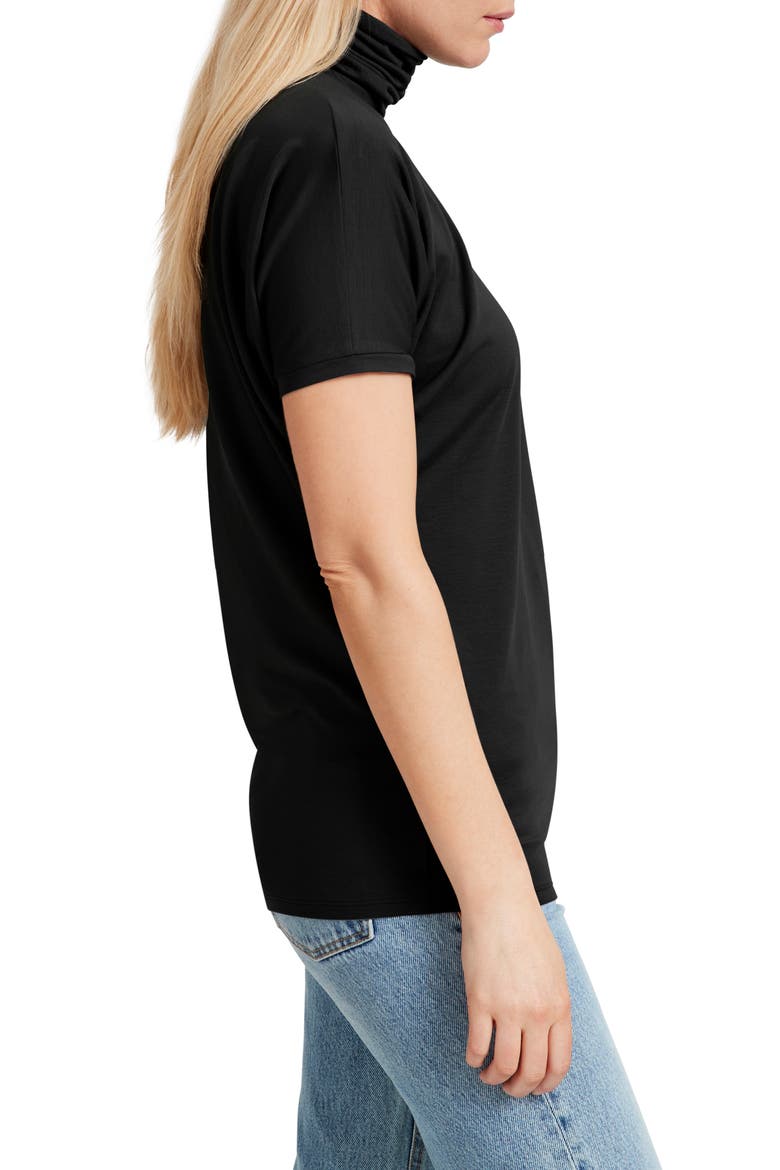 Layla Turtleneck Top, Alternate, color, BLACK