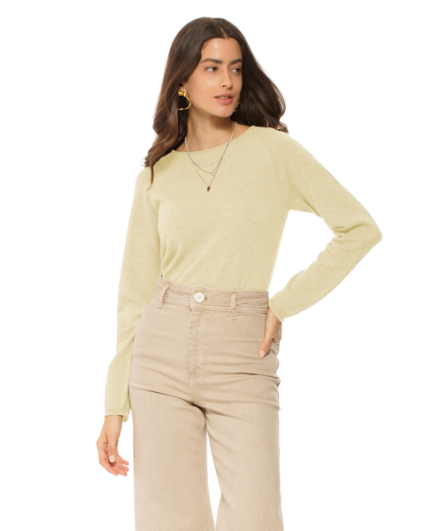 Ultralight Cashmere Raglan Crew Neck Sweater