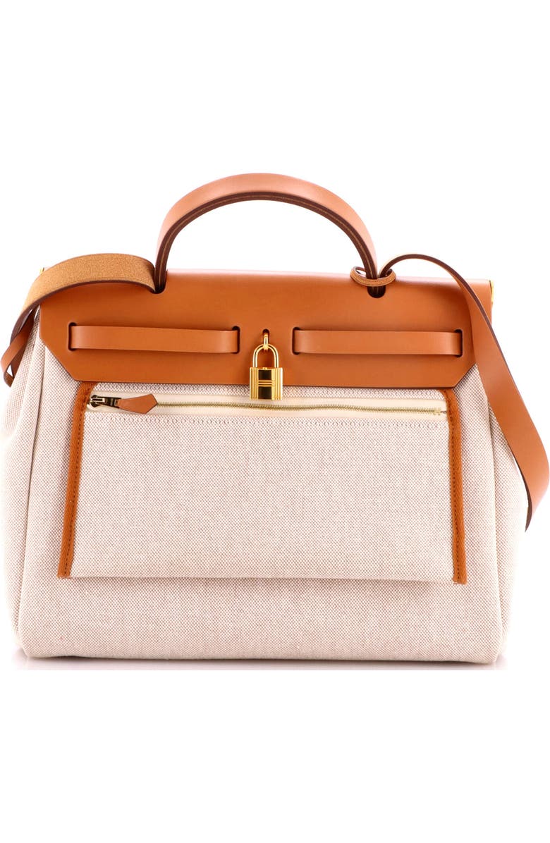 Pre-Owned Hermes Herbag Zip Circuit 24 Vache Hunter and Leather 31, Alternate, color, Gold