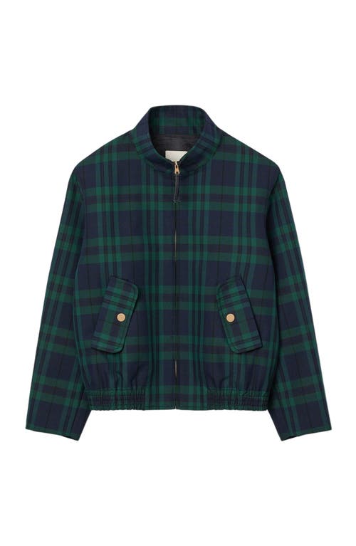 Sandro Checked Jacket In Blue