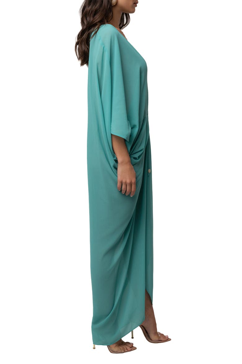 Longer Days Cover Up Dress, Alternate, color, Teal
