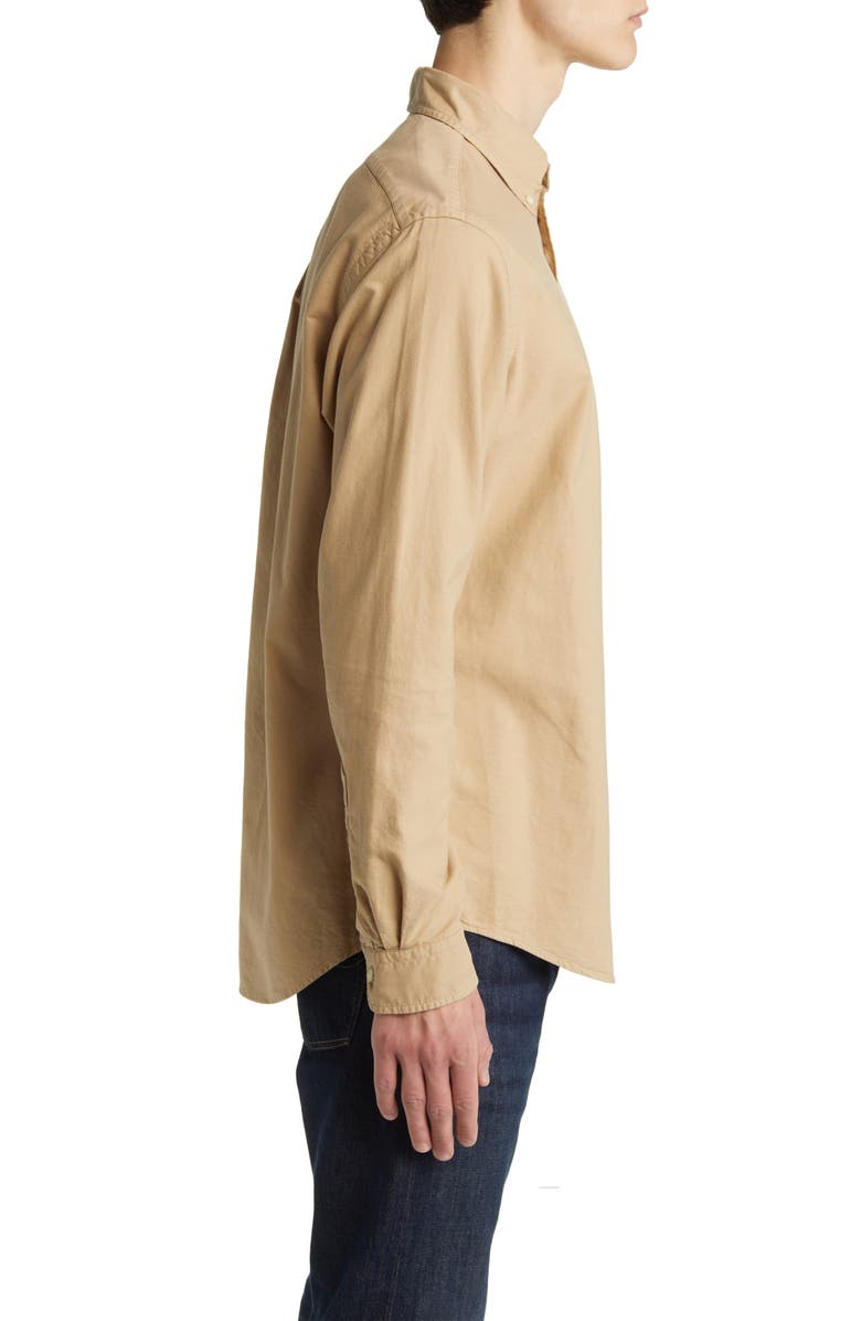 Polo Ralph Lauren Classic Fit Garment Dyed Cotton Button-Down Oxford Shirt, Alternate, color, Surrey Tan