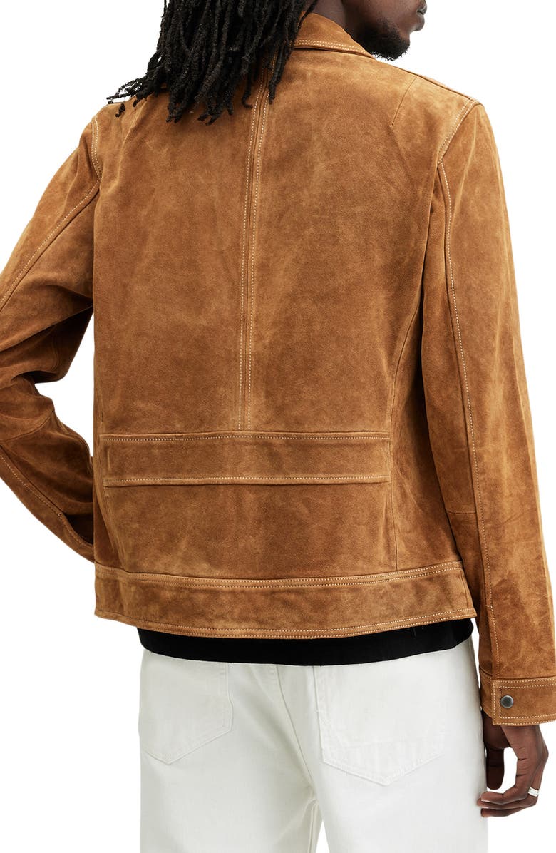 AllSaints Marquez Suede Jacket, Alternate, color, 
