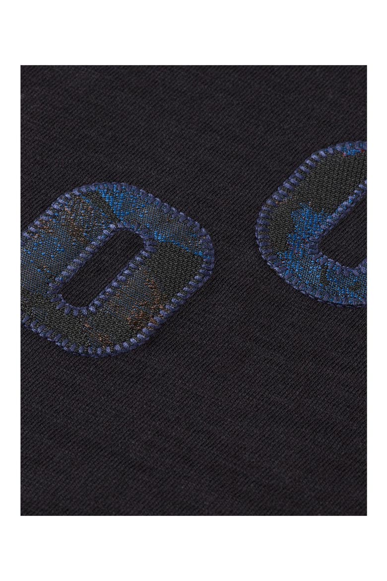 Loose Fit Logo Appliqué T-Shirt, Alternate, color, METEORITE