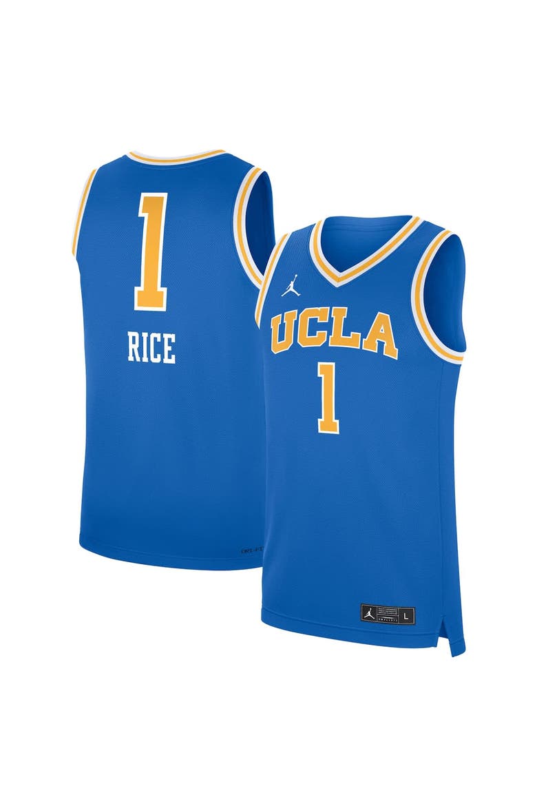Men's Jordan Brand Kiki Rice Blue UCLA Bruins Replica Basketball