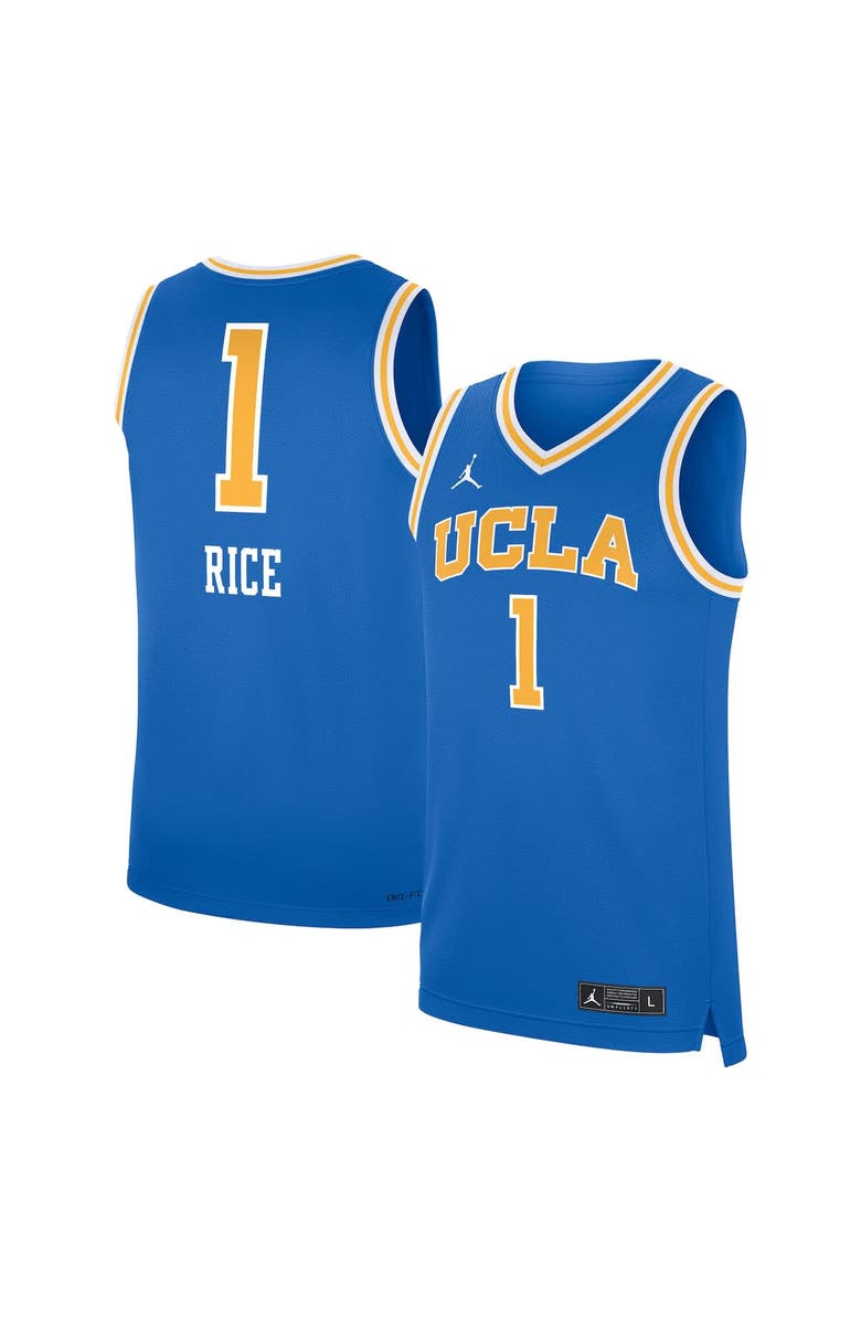 Jordan Brand Men's Jordan Brand Kiki Rice Blue UCLA Bruins Replica Basketball Jersey, Alternate, color, Blue