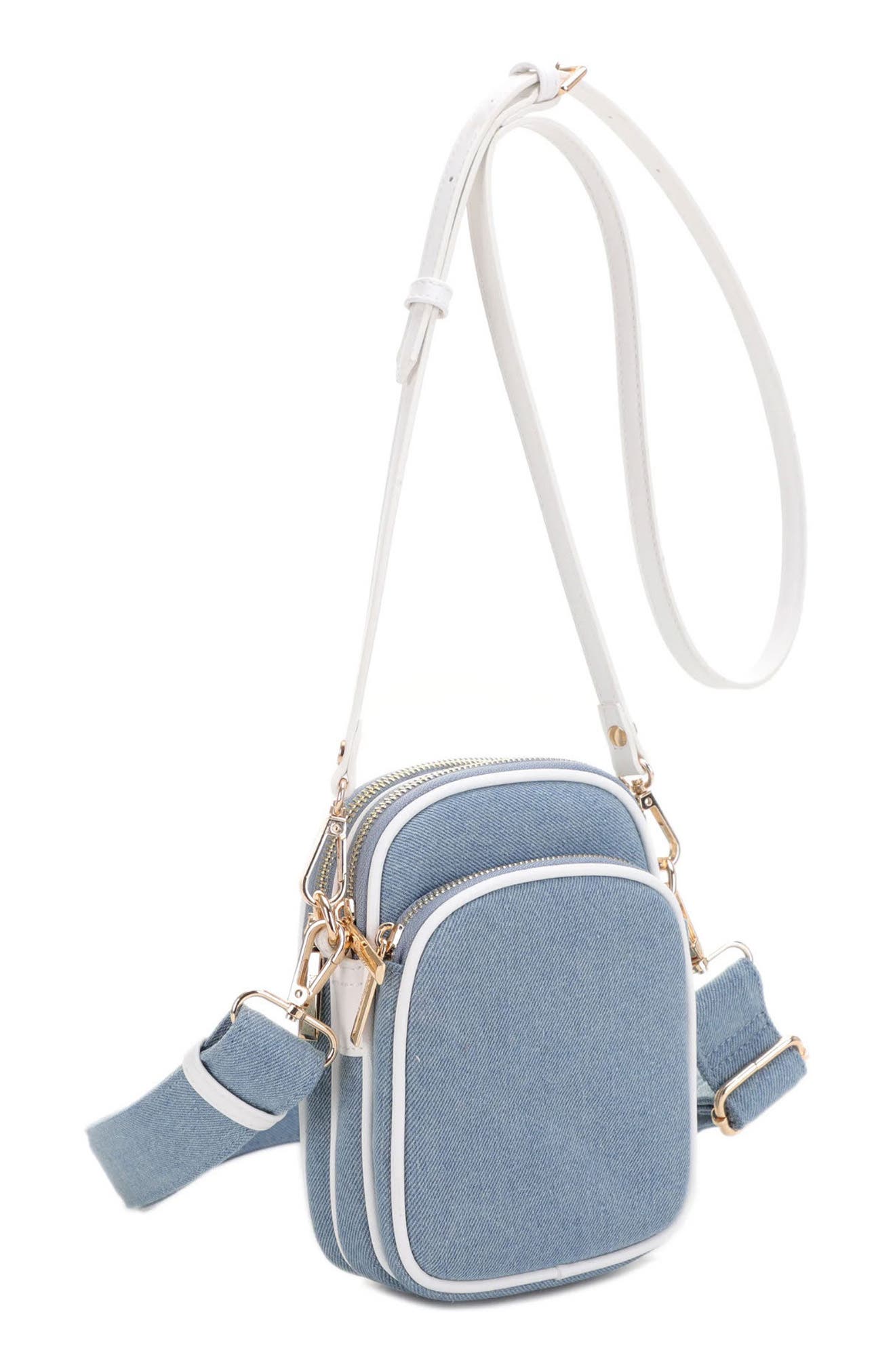Mali + Lili Josephine Denim Crossbody Bag, Alternate, color, 