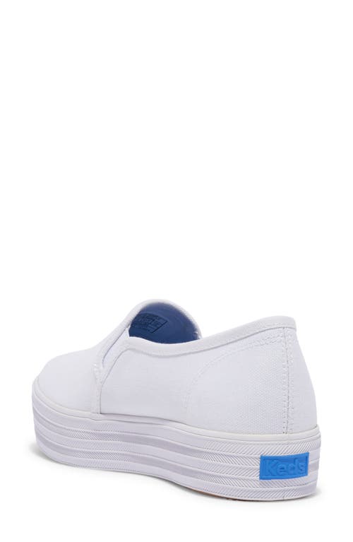 Keds ® Point Platform Slip-on Sneaker In White