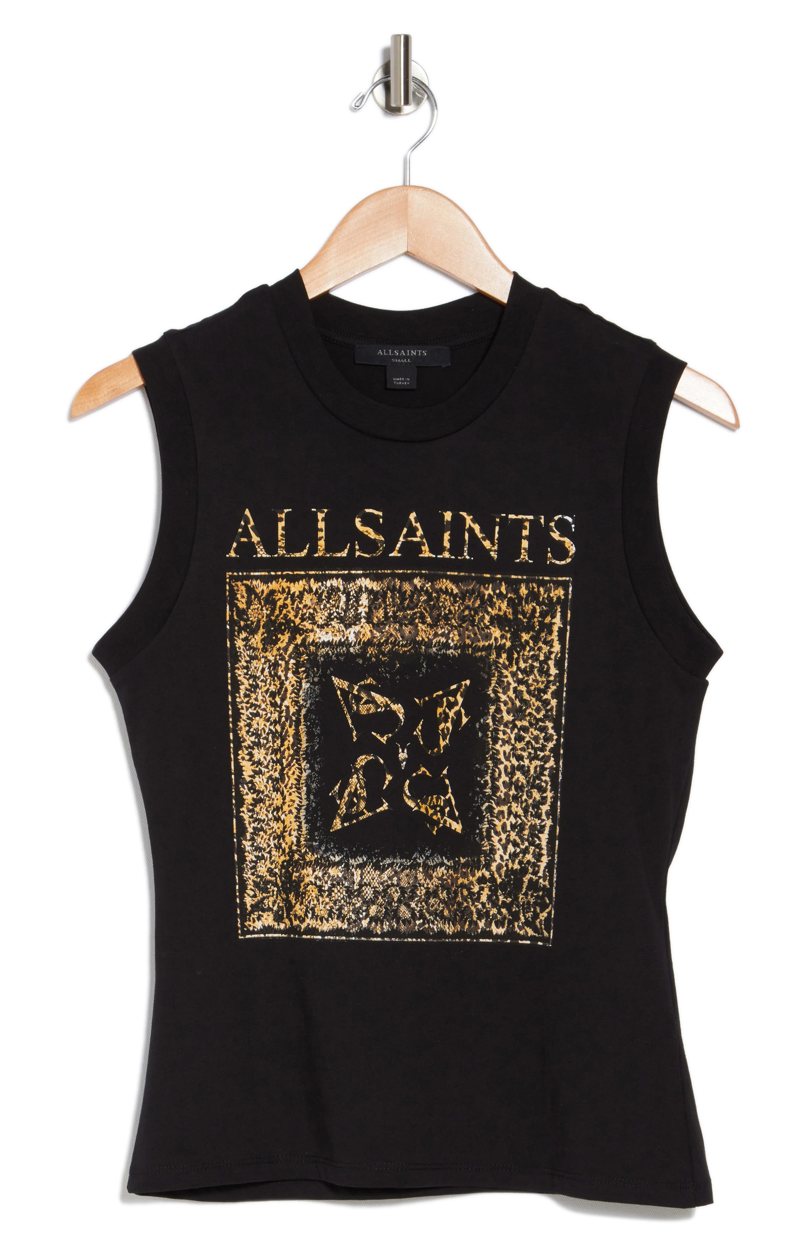 AllSaints Leana Imogen Logo Muscle Tank (Women) | Nordstromrack