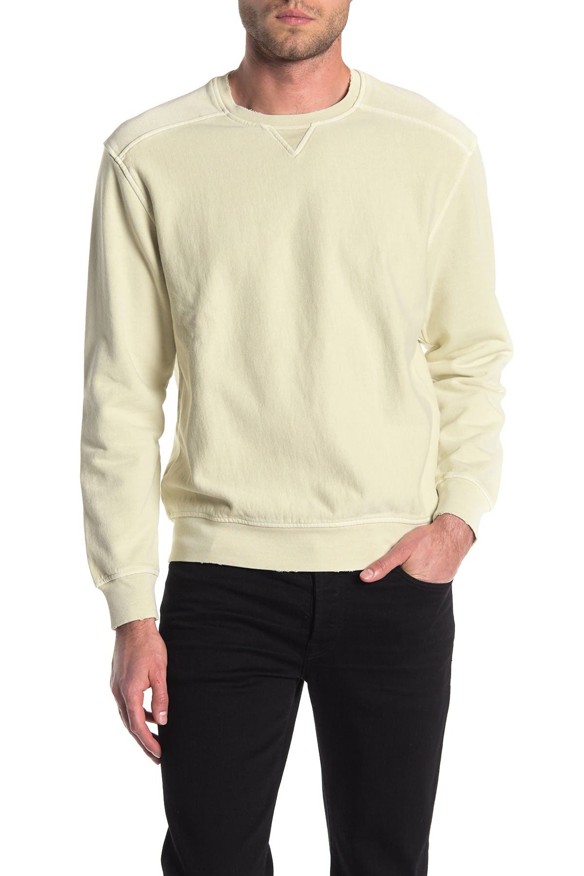 FRAME Destroyed Crew Neck Sweatshirt (Men) | Nordstromrack