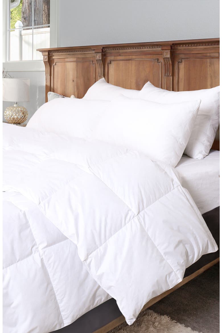650 Fill Power Down 300 Thread Count Comforter, Alternate, color, WHITE