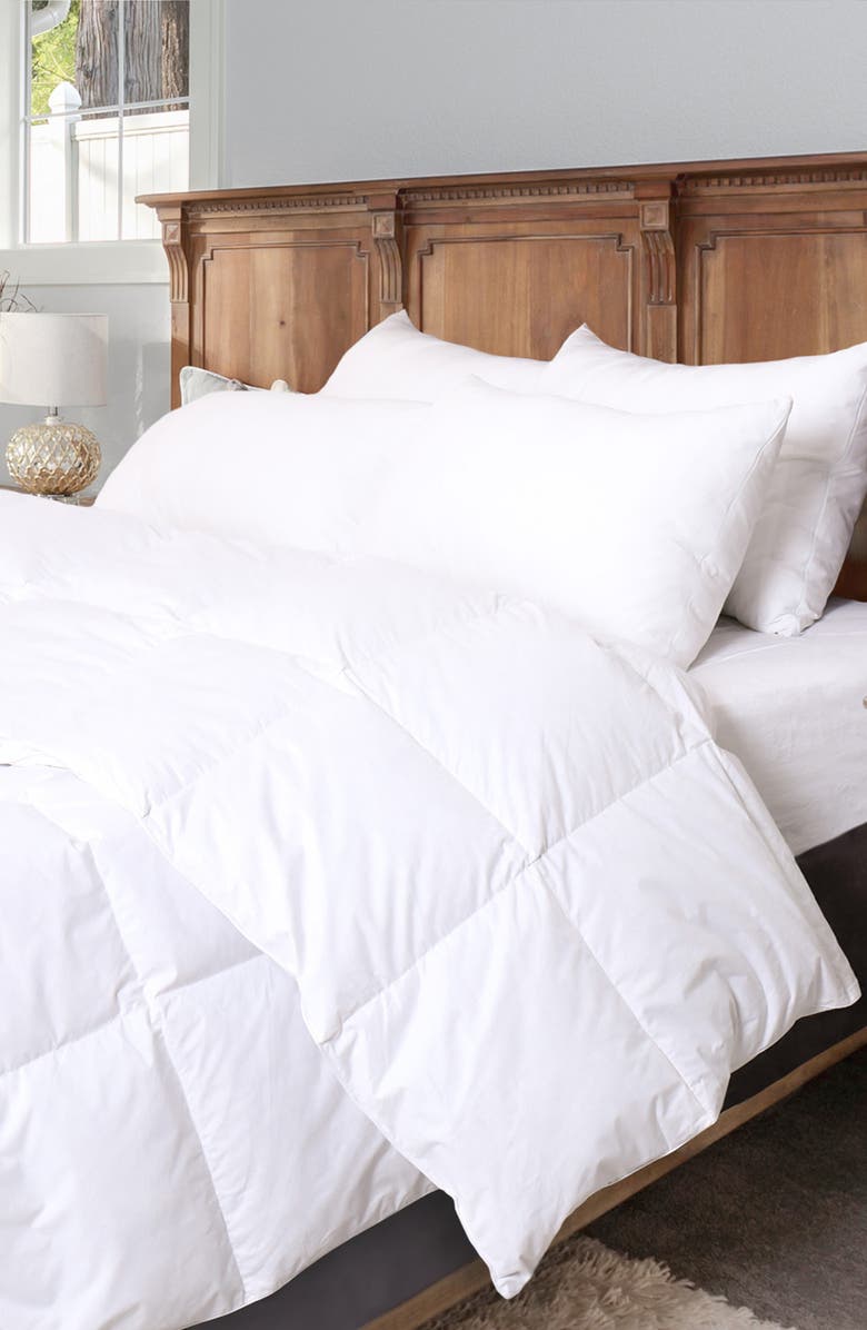 MELANGE HOME 650 Fill Power Down 300 Thread Count Comforter, Alternate, color, White