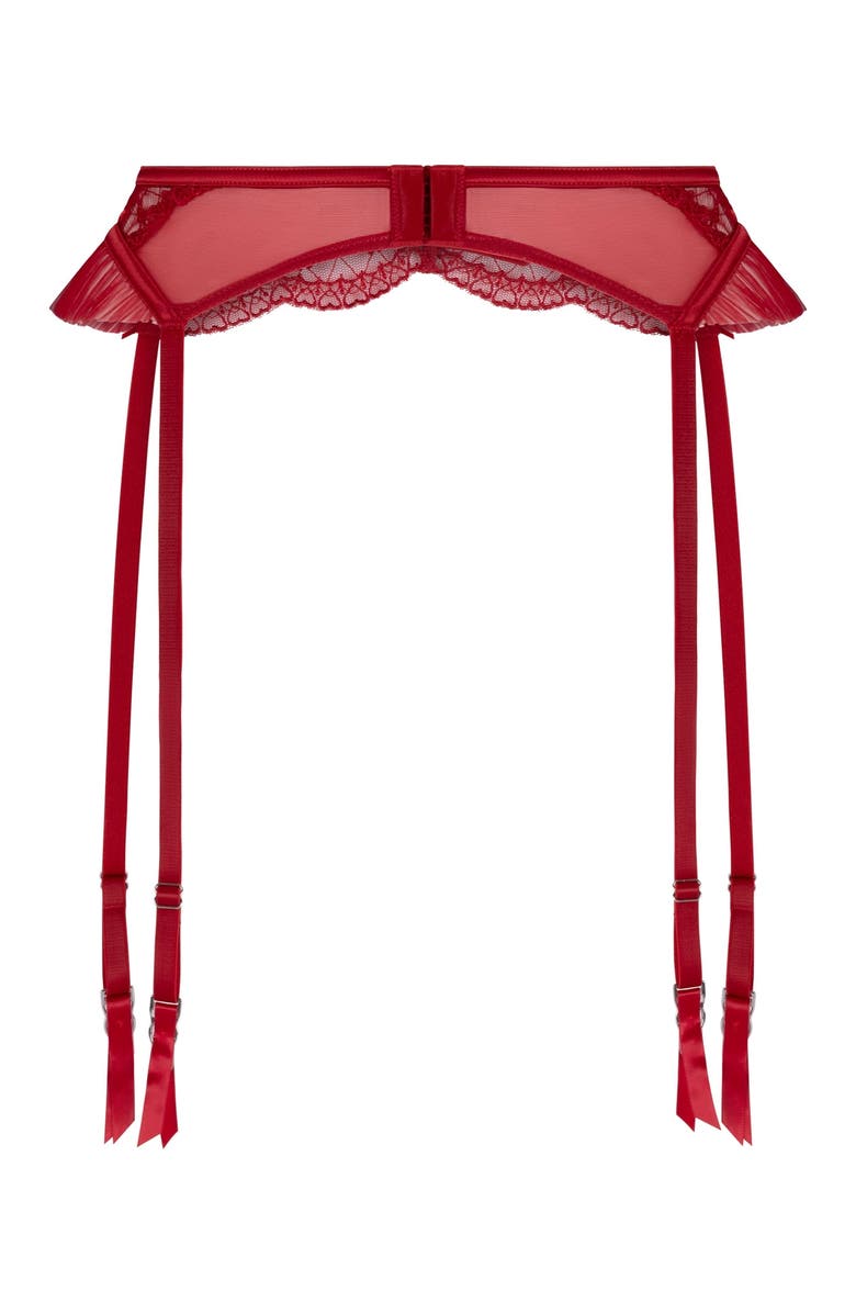 Hunkemöller Cordelie Suspenderbelt, Alternate, color, Chili Pepper