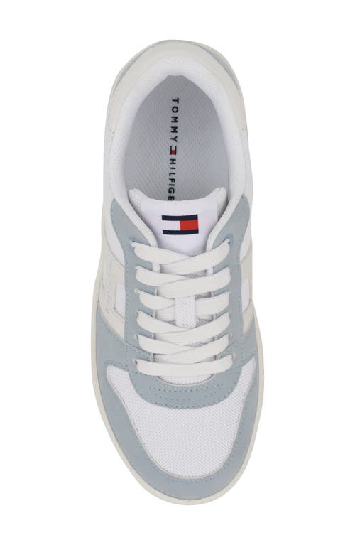 Tommy Hilfiger Women's Neenha Signature Logo Lace-up Sneakers In Atlantic Blue/cm White