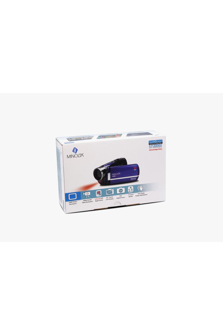 Full HD Infrared Night Vision Camcorder, Alternate, color, Blue