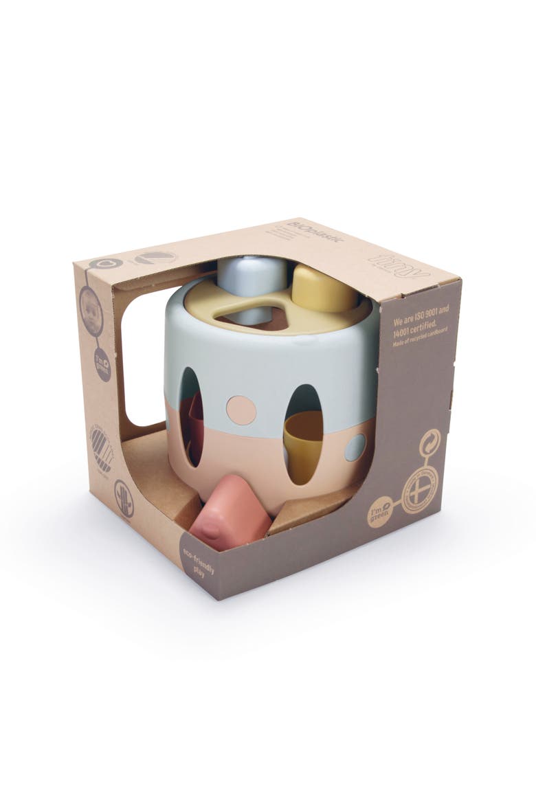TINY BIO Eco-Friendly Shape Sorter Toy (7 Pieces), Ages 10 Mos+, Alternate, color, Multicolored