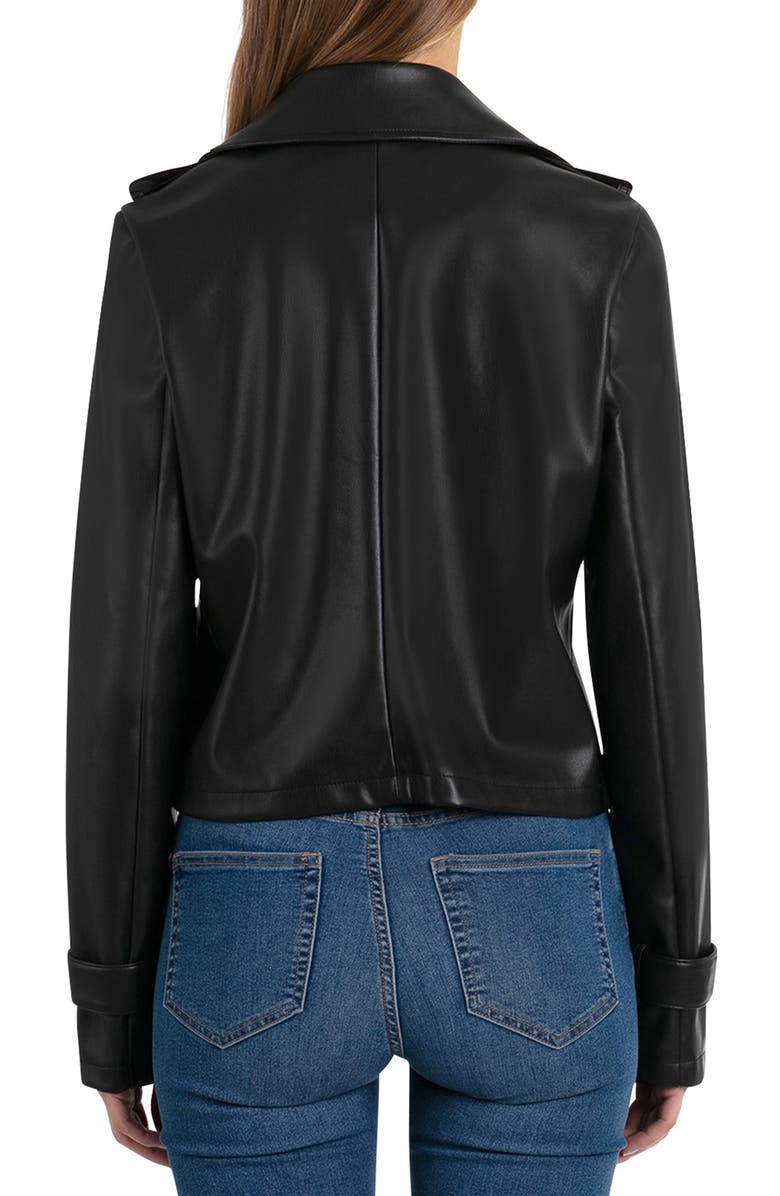 Bagatelle Faux Leather Moto Jacket, Alternate, color, 