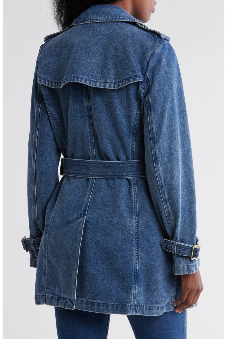 Double Breasted Denim Trench Coat (Women) | Nordstromrack
