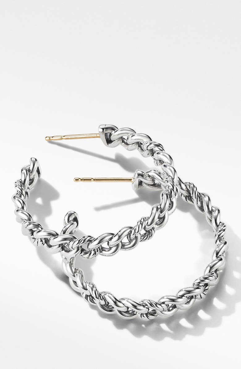 David Yurman Belmont Chain Hoop Earrings, Alternate, color, 