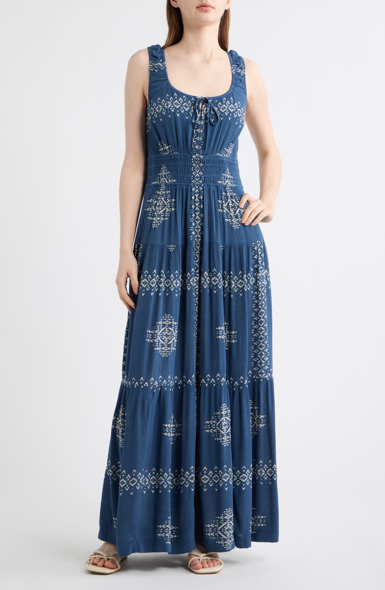 Pendleton Brooklyn Sleeveless Maxi Dress, Main, color, Navy