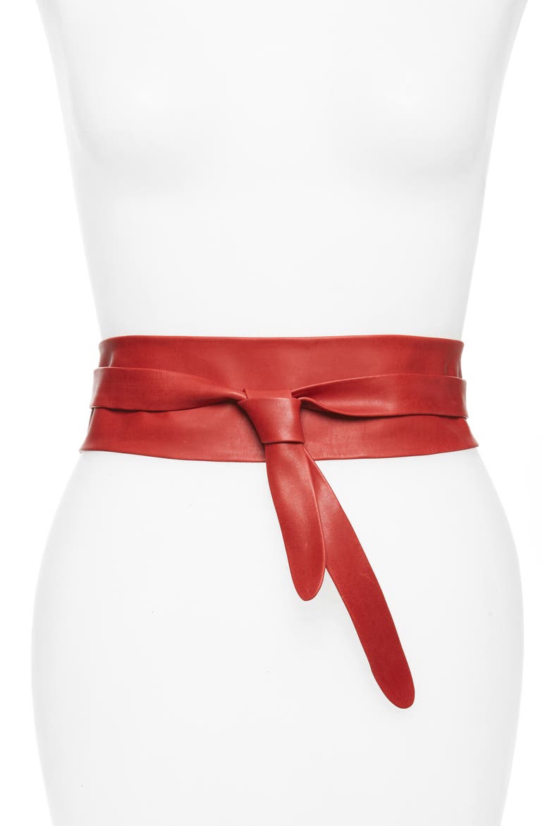 Classic Wrap Belt, Main, color, UPSDELL RED