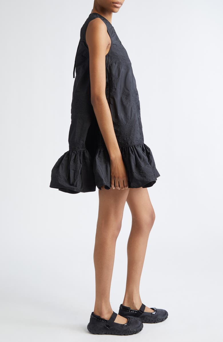 Cecilie Bahnsen Lala Borus Jacquard Dress, Alternate, color, Black