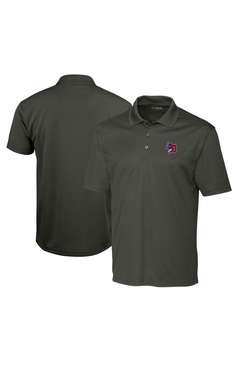 Cutter & Buck Men's Cutter & Buck Steel Buffalo Bisons Clique Spin Eco Performance Pique Polo, Main, color,