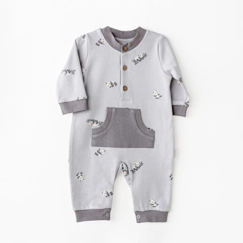 Panda Pocket Romper (Baby)