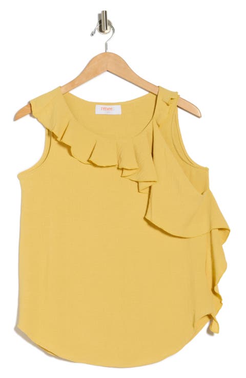 Ruffle Sleeveless Top