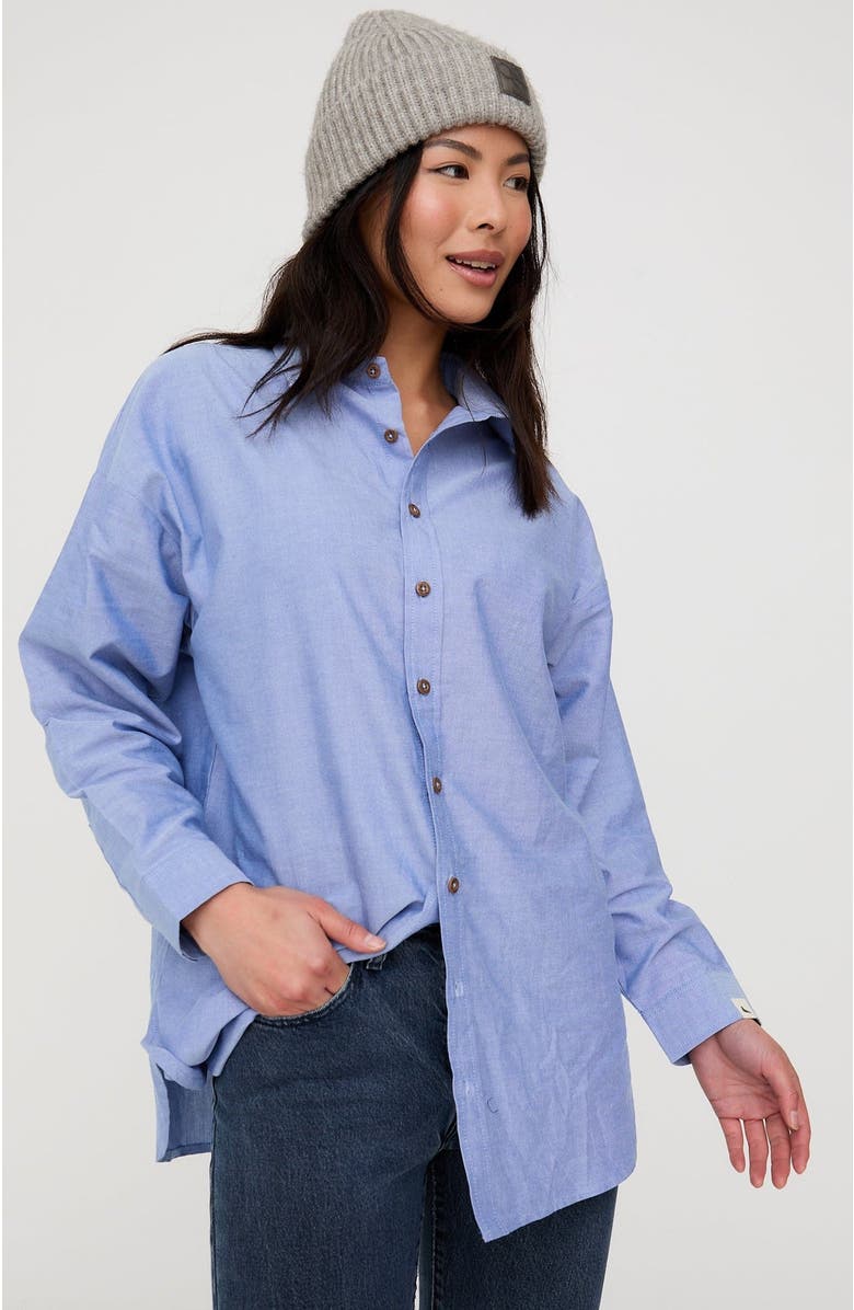 Turtledove London Organic Cotton Bea Shirt, Alternate, color, Blue