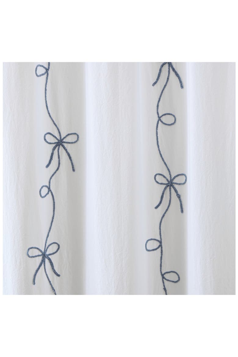 Sasha Bows Shower Curtain, Alternate, color, BLUE