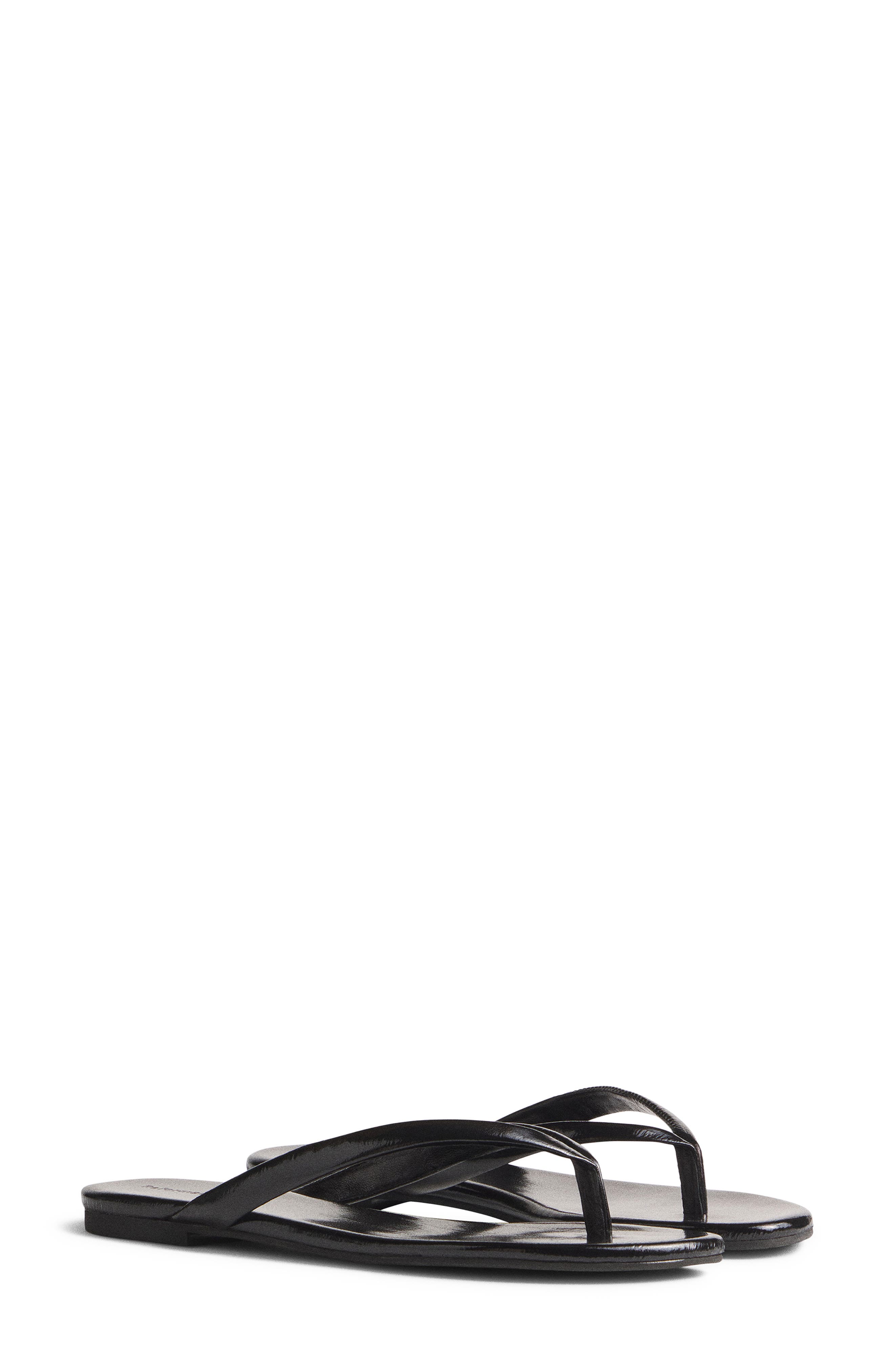 Amelia Flip Flop, Alternate, color, BLACK EEL