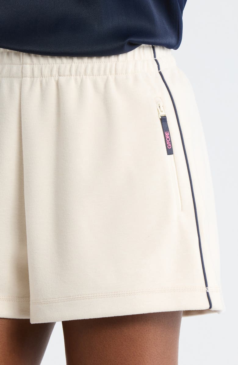 G/FORE Double Knit Shorts, Alternate, color, Chalk White