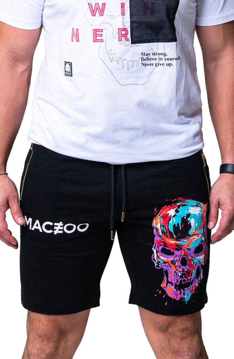 Maceoo Skullpaint Shorts, Main, color,
