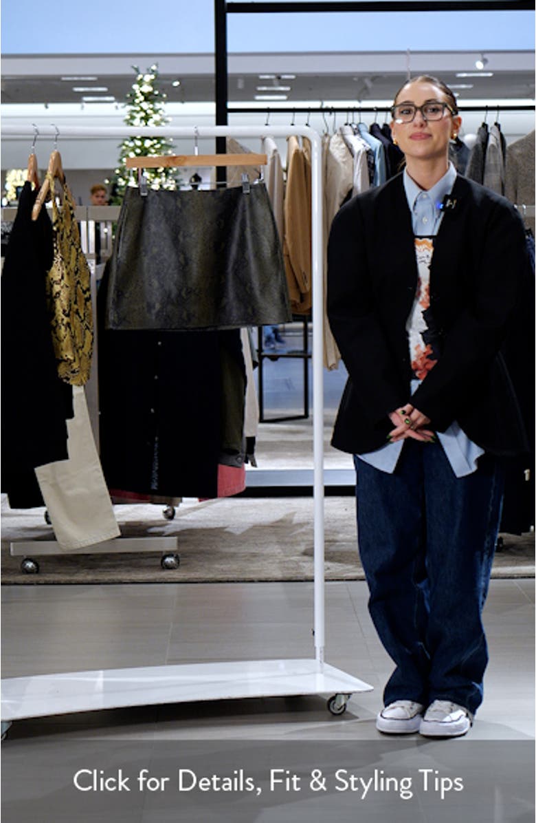 Jaci Leather Miniskirt, sales video thumbnail