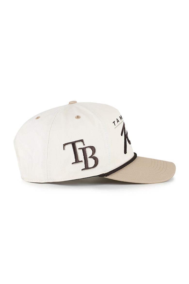Men's '47  Natural/Tan Tampa Bay Rays Neutral Terrain Hitch Rope Adjustable Hat, Alternate, color, Natural